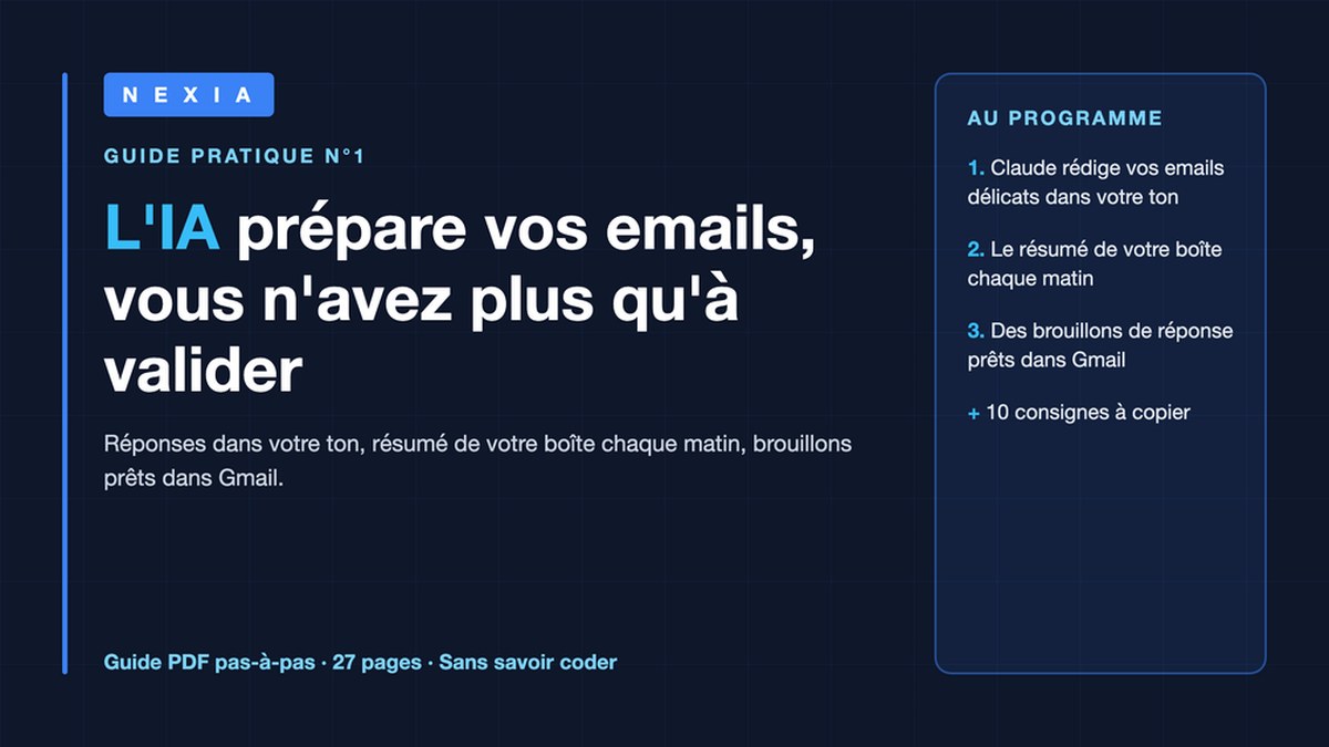 Couverture : Pack complet : les 7 guides NEXIA de l'IA au travail